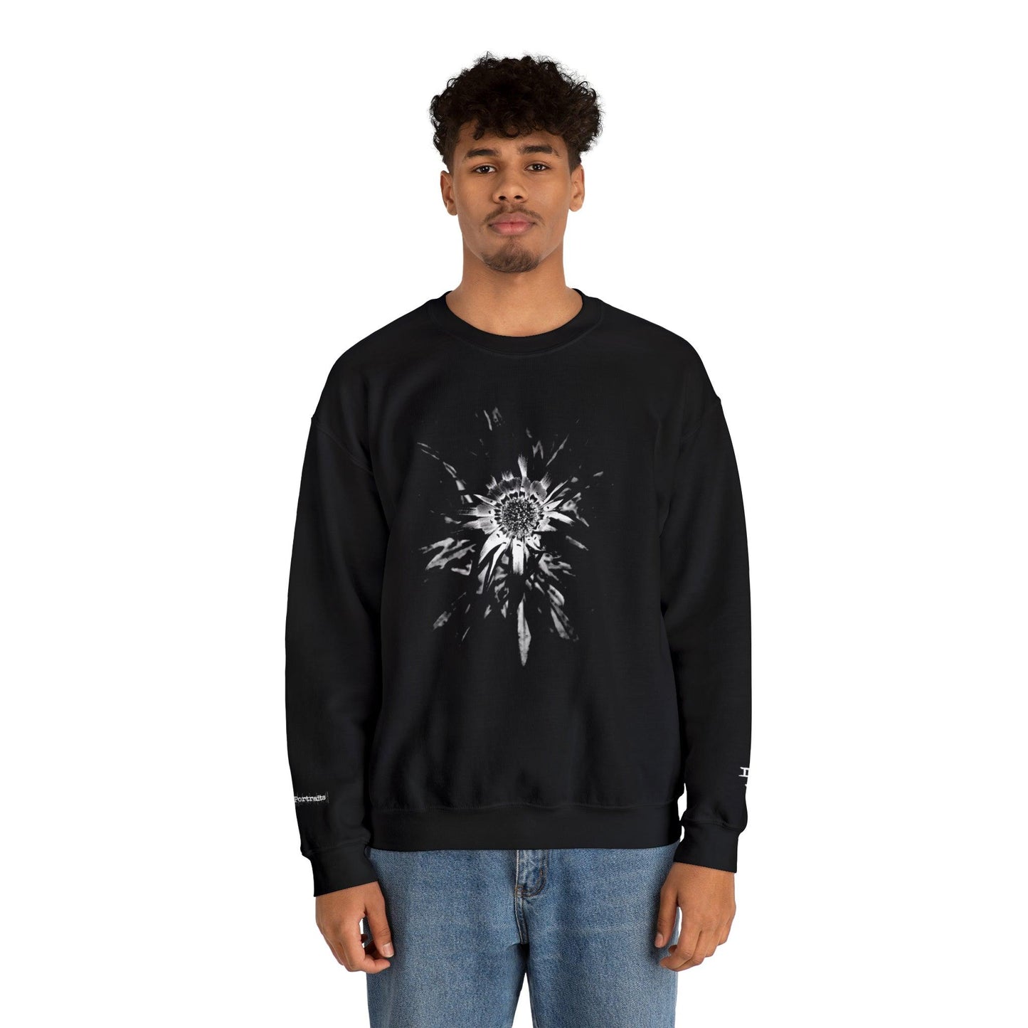 Photographic Lifelines: Ephemeral Portraits - Unisex Crewneck Sweatshirt - PersonaIMF