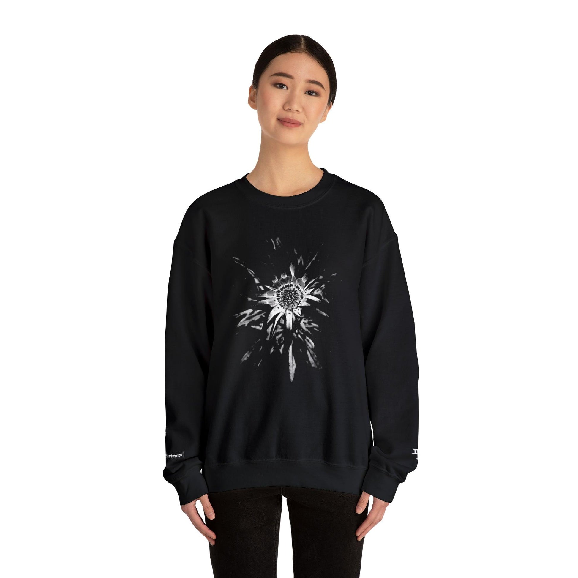 Photographic Lifelines: Ephemeral Portraits - Unisex Crewneck Sweatshirt - PersonaIMF