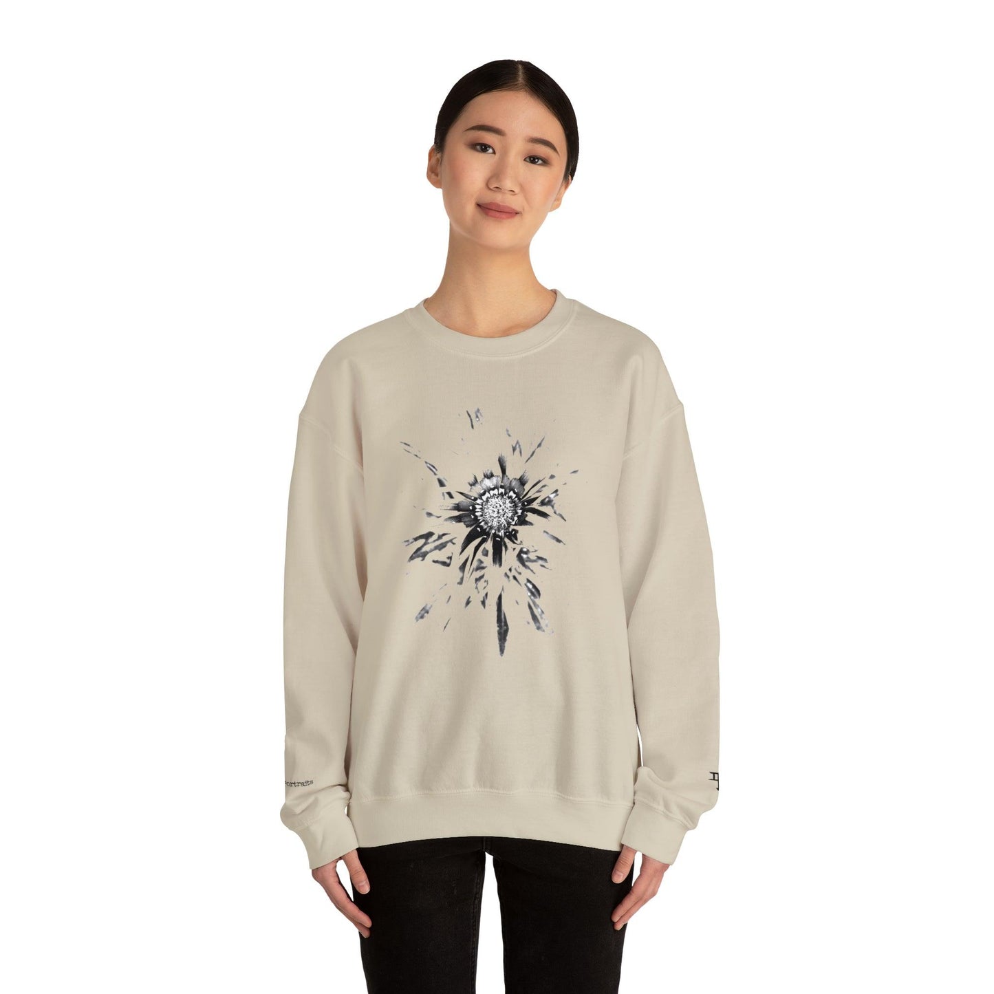 Photographic Lifelines: Ephemeral Portraits - Unisex Crewneck Sweatshirt - PersonaIMF