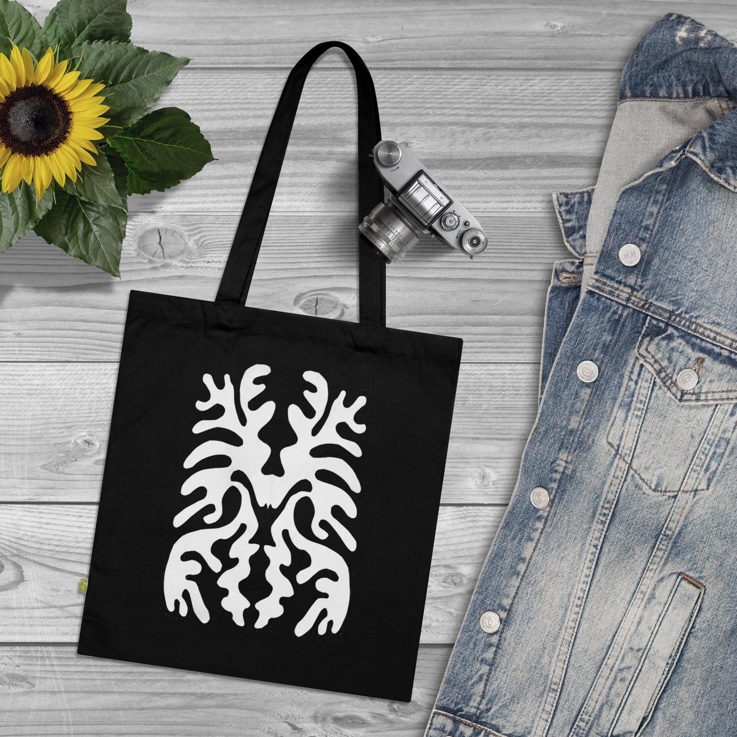 Symphonic Duplications: A Journey of Therapeutic Art - Organic Cotton Tote Bag - PersonaIMF