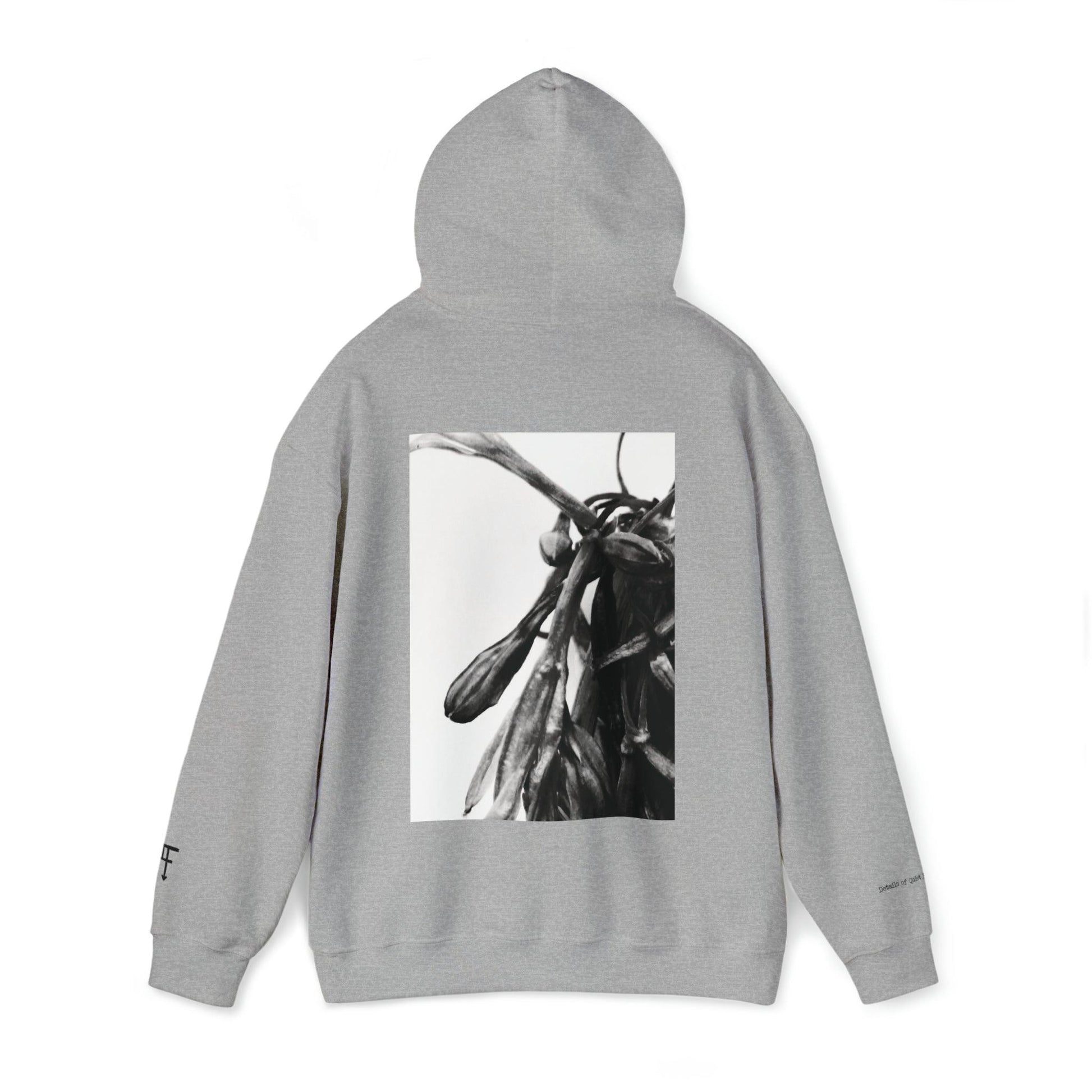 Details of Quiet Blossoms - Unisex Hooded Sweatshirt - PersonaIMF