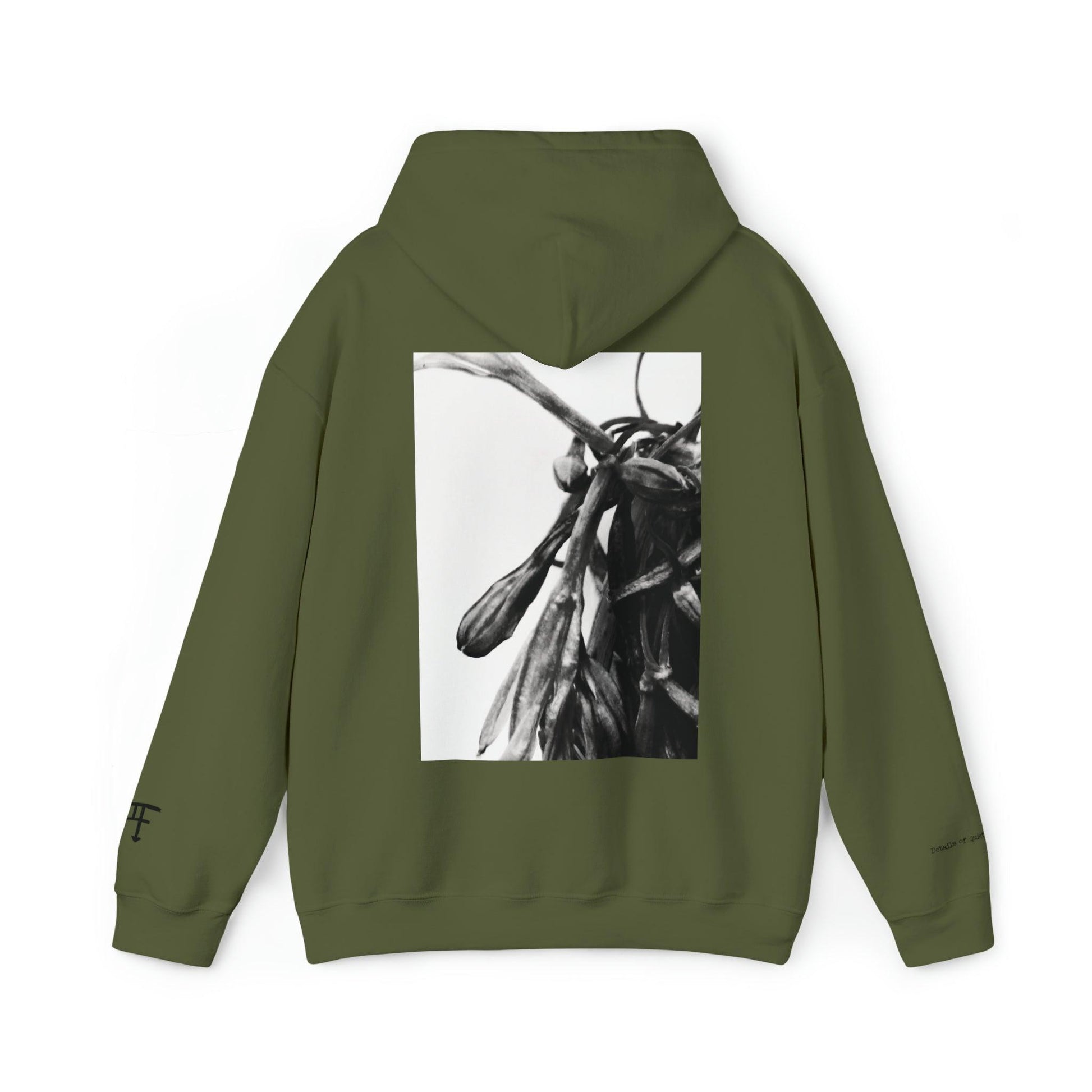 Details of Quiet Blossoms - Unisex Hooded Sweatshirt - PersonaIMF