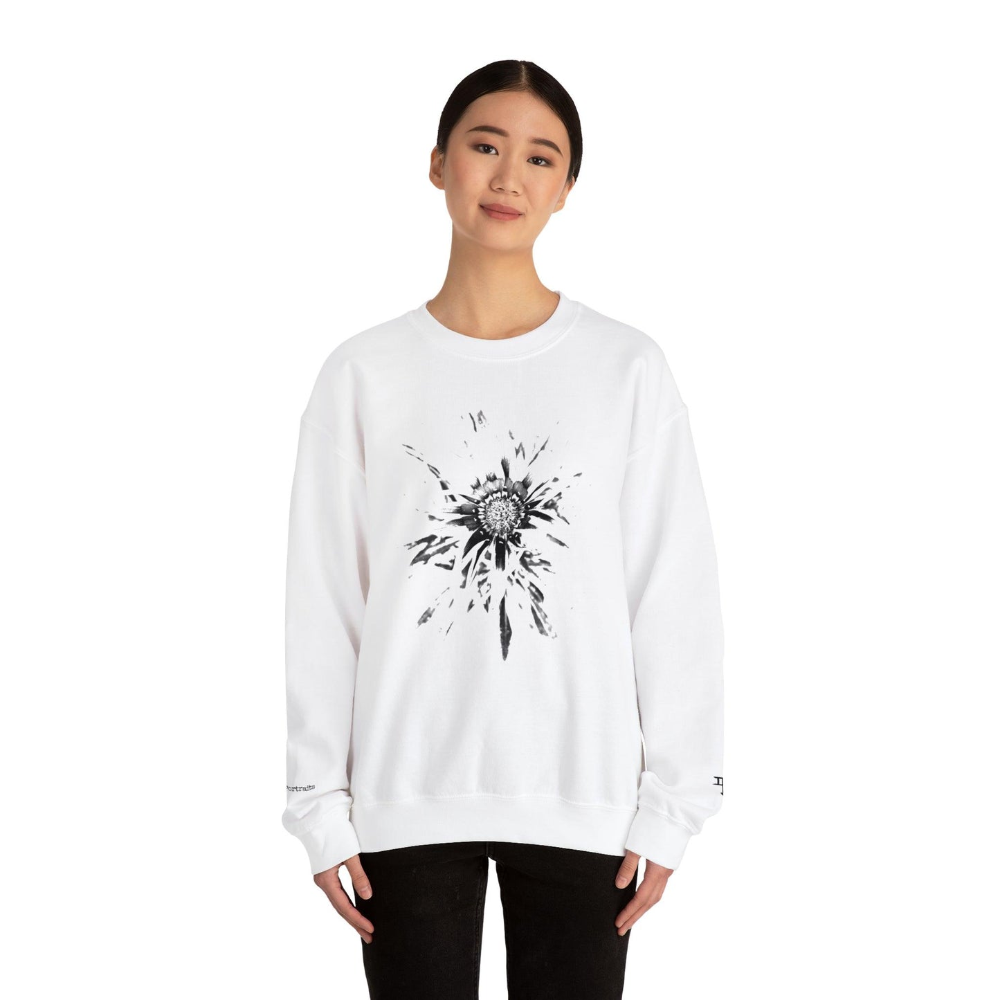 Photographic Lifelines: Ephemeral Portraits - Unisex Crewneck Sweatshirt - PersonaIMF