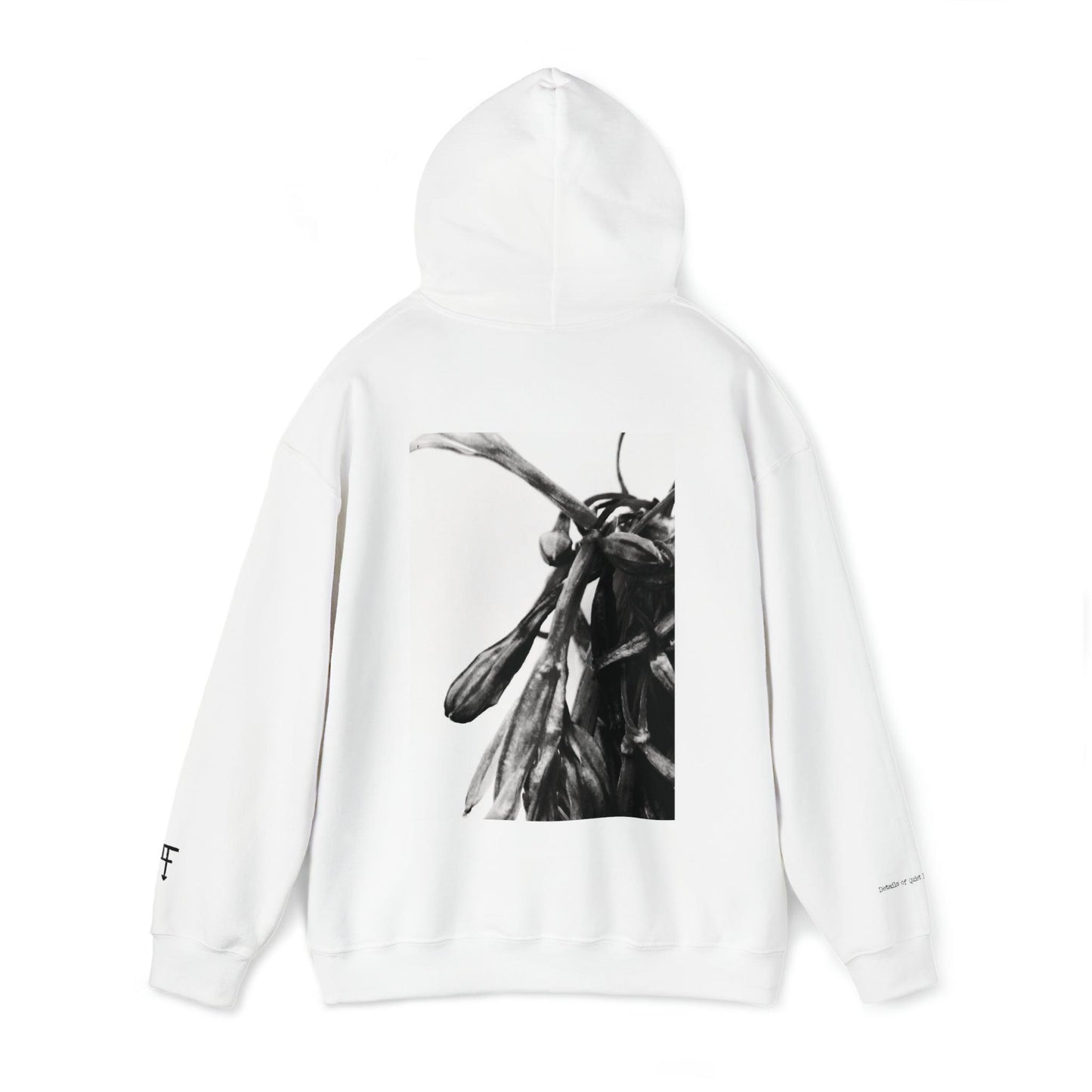 Details of Quiet Blossoms - Unisex Hooded Sweatshirt - PersonaIMF