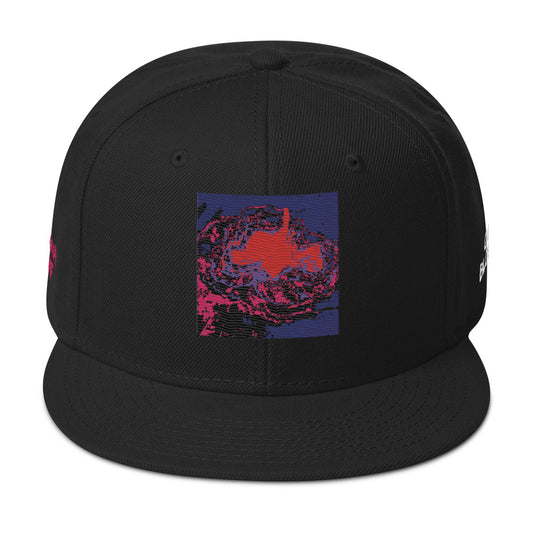 Detalhes do boné bordado Quiet Blossoms Snapback